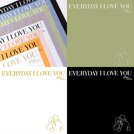 Корейска хартия на листи / LOVE YOU х 20 бр.
