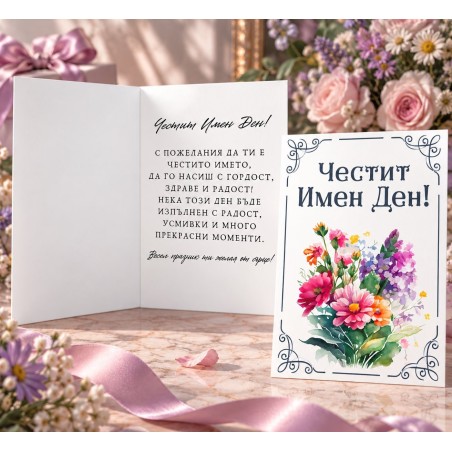 Картичка с пожелние / "Честит Имен Ден"