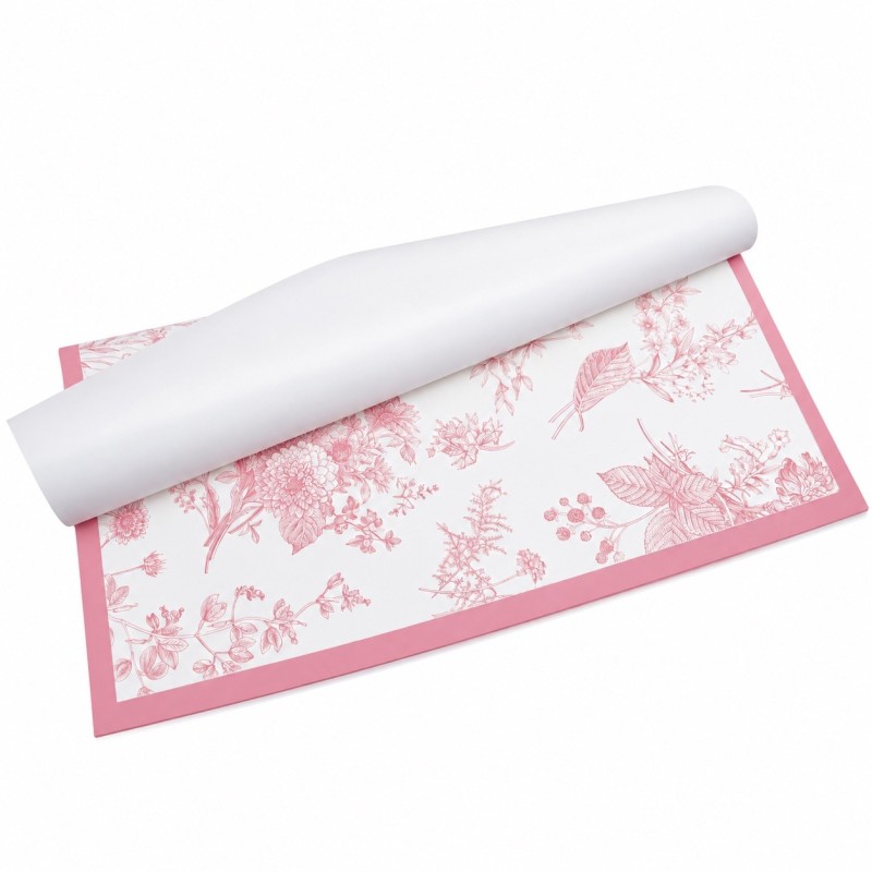 Корейска хартия на листи *дебел кант /  JAPONICA FLOWERS x 20 бр