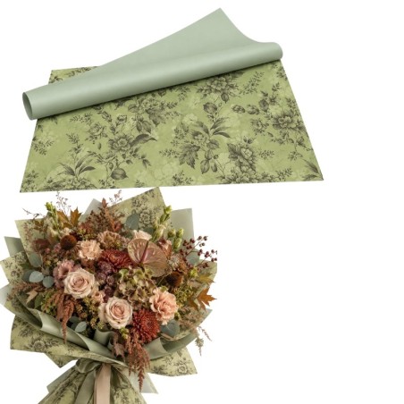 Корейска хартия на листи / JAPONICA FLOWERS  x 20 бр.