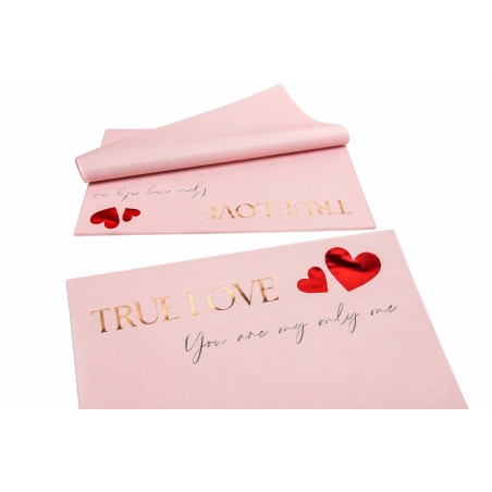 Корейска хартия на листи / TRUE LOVE ♥ x 15 бр.