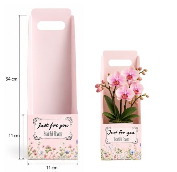 Сгъваема торбичка/кутия *JUST FOR YOU ~ Beautiful Flowers х 10 бр.
